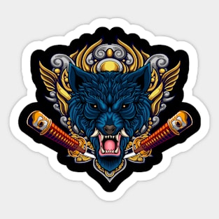 Japanese Wolf 3.2 Sticker